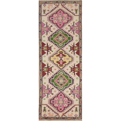 Tapis de couloir oriental géométrique 3x8