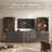 6-Piece Modular TV Stand Set Jagger Series 1C2H, Ebony-1210909398
