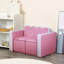 Ensemble de canapé pour enfants 2-en-1 multifonctionnel Ensemble de chaises de table pour tout-petits 2 places Canapé Boîte de rangement souple et robuste-787175146