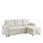Canapé-lit modulaire réversible de 78,5 po avec méridienne et rangement latéral-950687368