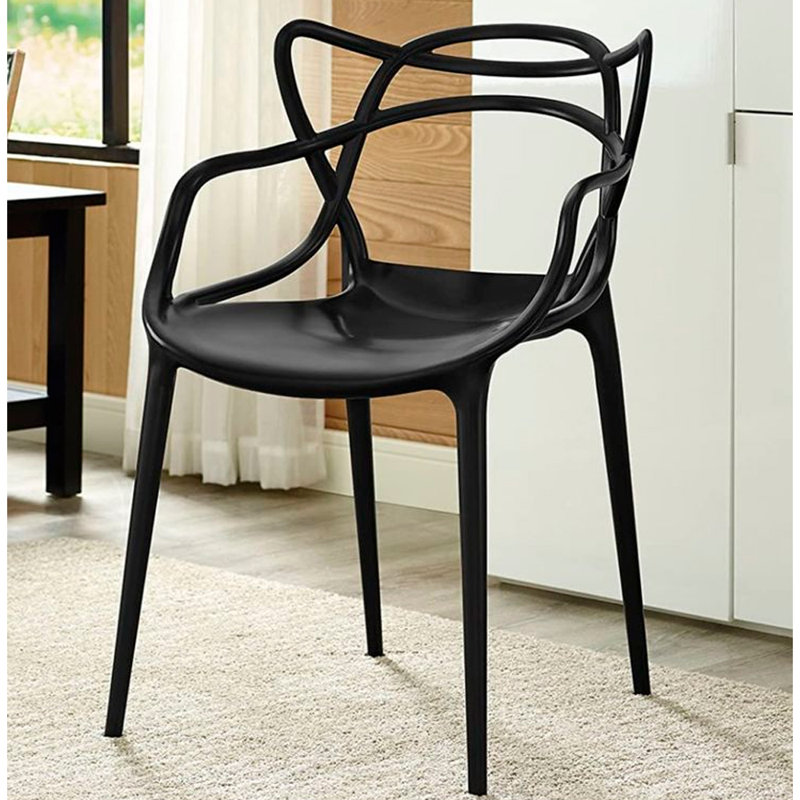 Modholic Nest Dining Chair, Black, Black, 1