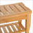 Shower Bench, 19.75” Bamboo Spa Stool with Understorage Shelf, 220 lbs Capacity for Bathroom RV Deck Garden | Natural Wood | Bamboo