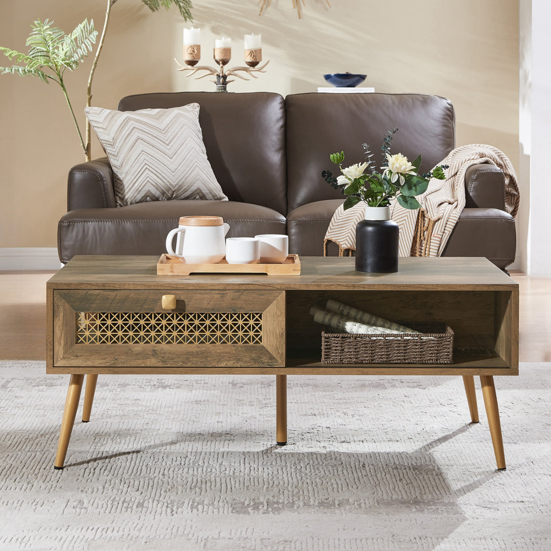 42" W Coffee Table George Oliver Table Top