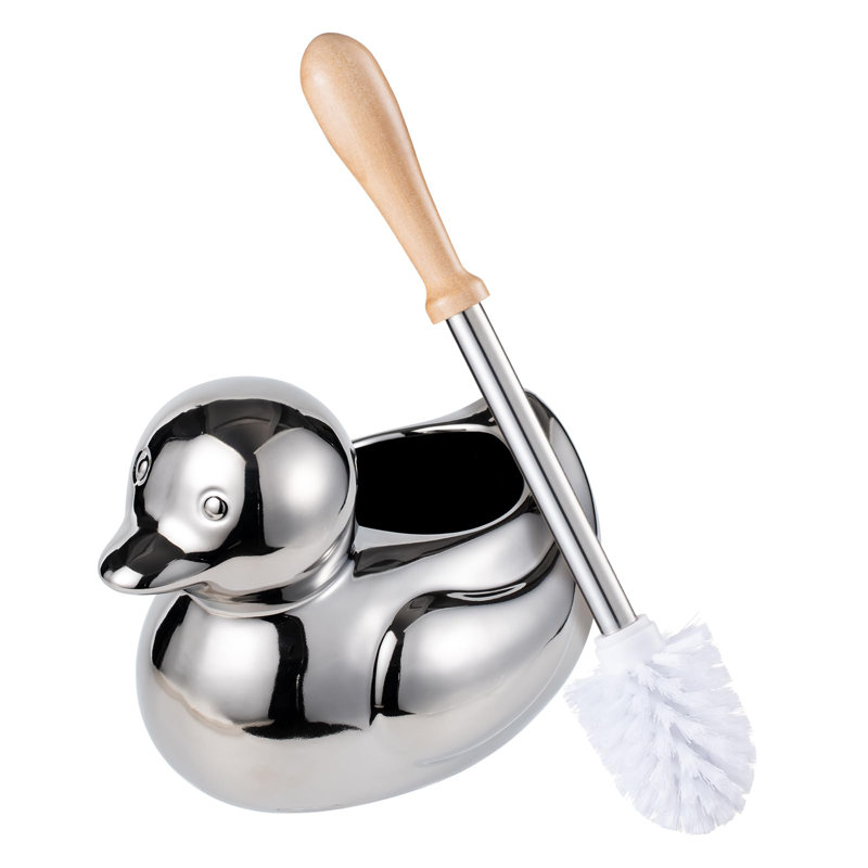 Ensemble de porte-brosse en céramique et support, 1 (argent)