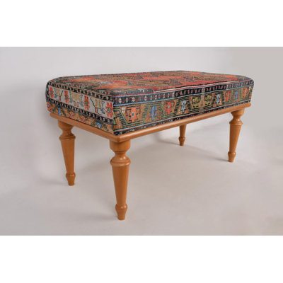 Cotton Upholstered Bench