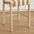 Upholstered 26.4'' Linen Counter Stool With Solid Wood Frame-1120987029-1130437118