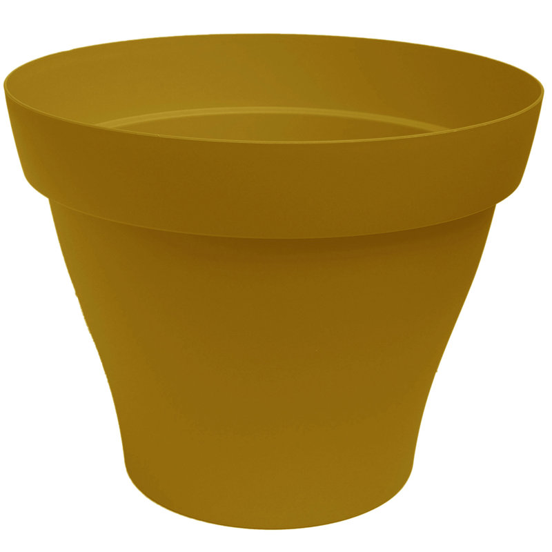 Planter, Yellow, 23.4cm H x 29cm W x 29cm D