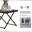 Table basse de jardin pliante en osier