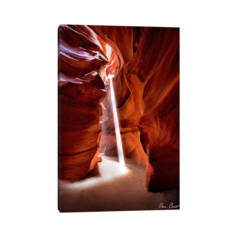 Sun Shining Through Canyon VI by David Drost - Wrapped Canvas Print, 20.32 cm H x 30.48 cm W