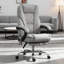 Fauteuil inclinable chauffant, fauteuil de bureau de massage à hauteur réglable, repose-pieds