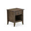 Ensemble de lit pour grand lit 3 pièces - 1 structure de lit pour grand lit, tête de lit capitonnée en tissu de lin brun capitonné et 2 avec table de chevet moderne - table de chevet à finition Jacobean-406014700-473475504