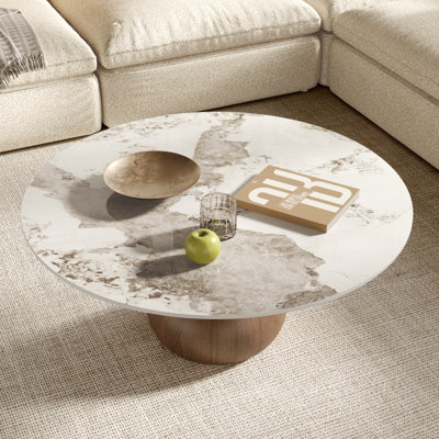 Table basse de salon avec table basse et piédestal