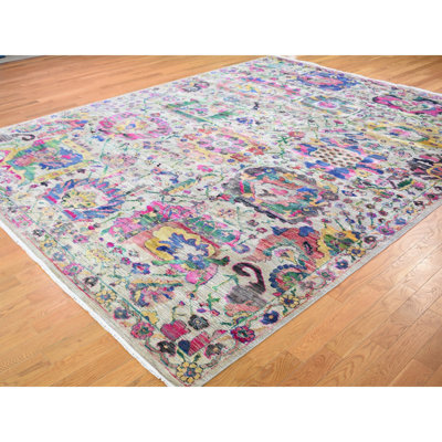 One-of-a-Kind 9'2" X 12'2" New Age Area Rug in