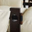 Chaise d'appoint en chenille avec structure en bois