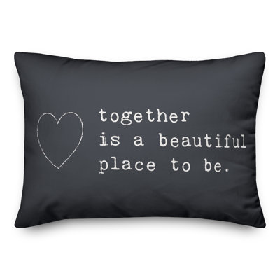 Together Favorite Place To Be Indoor / Outdoor Pillow