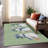 Machine Washable Indoor/Outdoor Christmas Snowman Xhevrie Aloe Rug-1724234855
