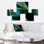 «Abstract Echoes Swirls» - Ensemble de 5 reproductions d'art abstrait