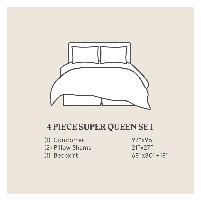 Ruidoso Southwestern Red and Blue Cotton Queen Comforter Set
