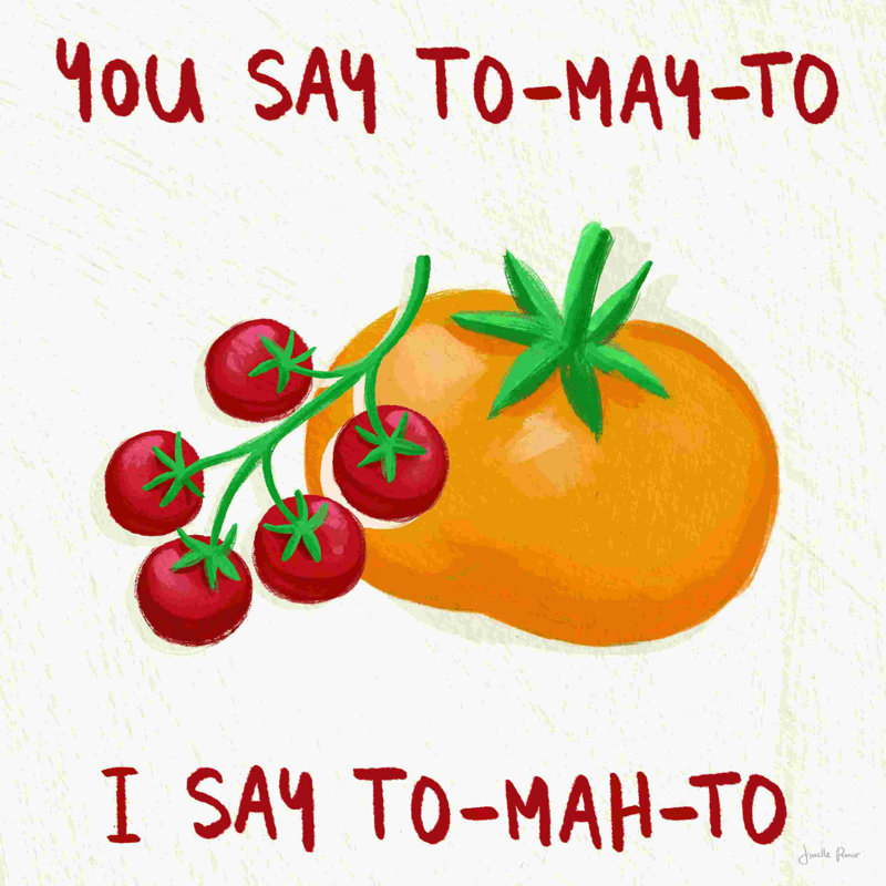 Tomato Toss II, L 12 po x H 12 po