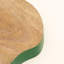 Apple-Shaped Mango Wood Serving Board with Coloured Edge – Wooden Cheese & Charcuterie Board, 24 cm