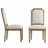 Hildemar Linen Solid Wood Side Chair-313146394-391525448
