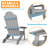 Outdoor Folding Adirondack Chair With Ottoman Easy to Assemble and Comfortable Adirondack Chairs All Weather Composite Plastic Chair for Outside Fire Pit Patio Lawn Garden Backyard Use-71613315