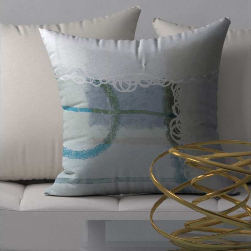 Housse de coussin décoratif carrée rafraîchissante, 18 po x 18 po