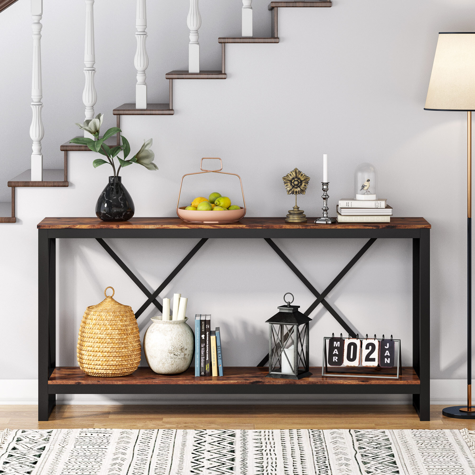 17 Stories Funch 70.86'' Unfinished Console Table u0026 Reviews | Wayfair