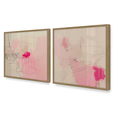 " Whispers Of Pink Sands " by Golden Glow Interiors 2 - Pieces