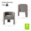 Chaise avec accoudoirs à dossier bas Braien-1809469418