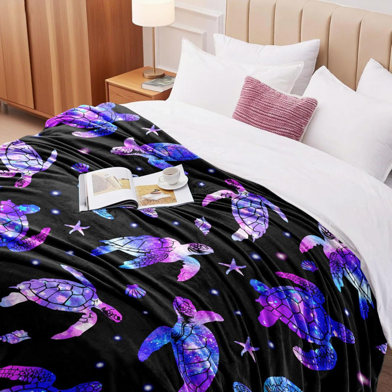 Drap de tortue de mer pour les amoureux des tortues, 50" L x 40" W