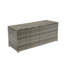 Coffre de rangement de jardin 113 gallons. Gris avec couvercle Structure légère en métal. Eau. Pour une utilisation à l'extérieur - Caisse spacieuse pour patio, terrasse. Doublure amovible, rouille portable et utile