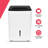 50 Pint Dehumidifier. 4,500 Square Foot Coverage. Ideal For Large Rooms And Basements. 1.7 Gallon Bucket Capacity