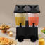 Distributeur de boissons à double robinet de 5,81 gallons (22 litres), grand distributeur de boissons froides, contenant en plastique avec couvercle et bac d'égouttement pour réfrigérateur, maison et extérieur.