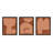 Module On Terra Cotta " Module On Terra Cotta.Set Of 3 " by Michael Kempen 3 - Pieces-400972277-400972276