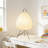19.3" Rice Paper Lamp, Japanese Paper Table Lamp With Dimmable Bulb