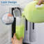 Distributeur de shampooing et revitalisant - Distributeur de savon de douche mural sans perceuse - Distributeur de shampooing et shampoing pour le corps à 3 chambres - Facile à installer pour la salle de bain Hotel - Argent 1200 ml