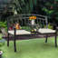Banc de parc en acier inoxydable