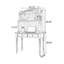 Bureau blanc rectangulaire en bois massif-646468913-646468912