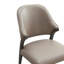 Chaise d'appoint rembourrée en bois taupe Collette - Ensemble de 2-123993894