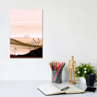 Peach Dawn by Jan Matthews - Wrapped Canvas Painting