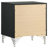 Malcolm Black 2-Drawer Nightstand Bedside Table