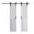 Moru Glass Double Barn Doors with Installation Hardware Kit-75959872