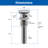 Pop-Up Bathroom Sink Drain Stopper with Overflow-104076469