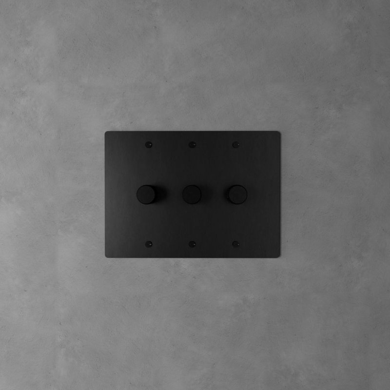 Ozarke Brass Dimmer Switch, Black