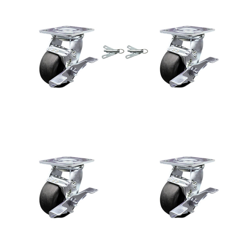 4-Piece Glass Filled Nylon Caster Set