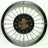 THE GEARS CLOCK Wall Clock with Real Moving Gears SP-LI_ Round BLACK-GOLD