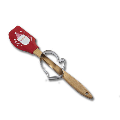 Santa Cookie Cutter Spatula S/2