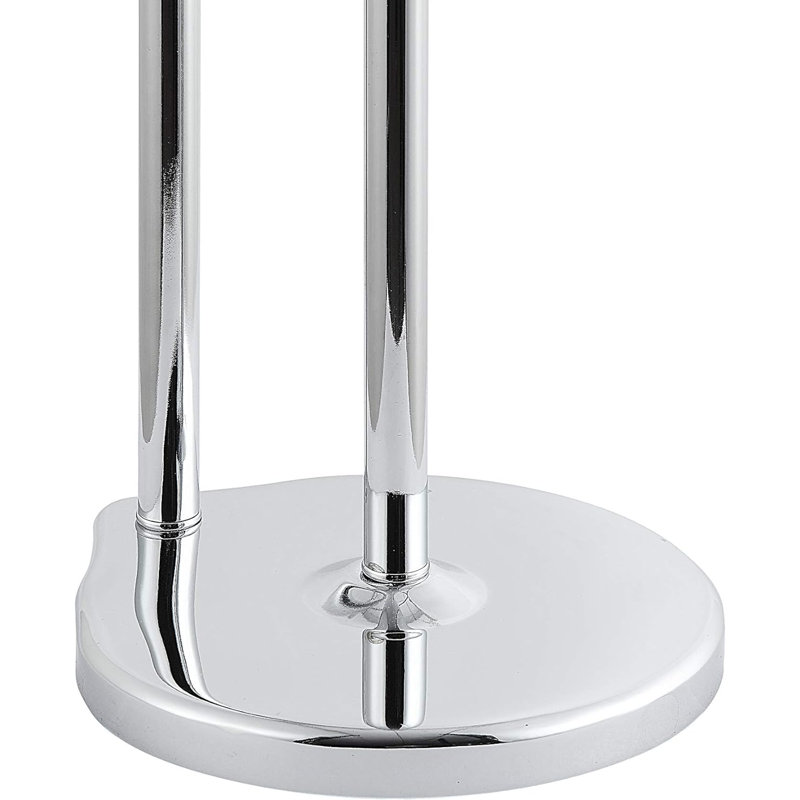 Porte-papier hygiénique sur pied avec réserve, Chrome