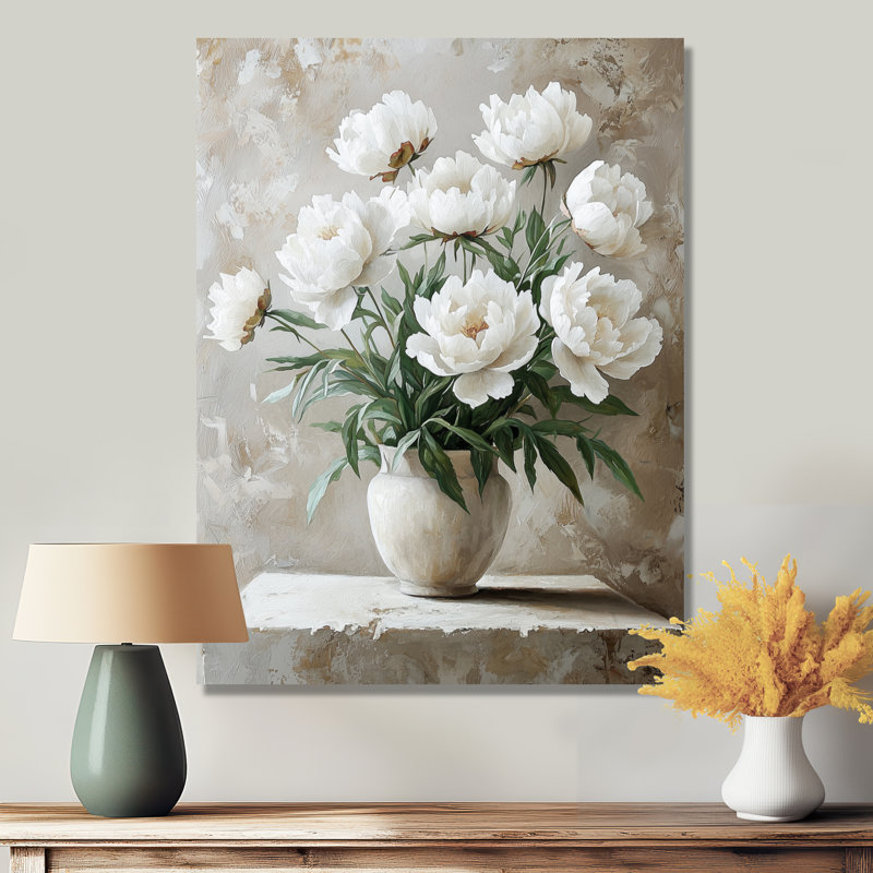 Buechler - Art mural sur toile à motif floral, H 20 po x l 12 po, Toile tendue, Ne s’applique pas